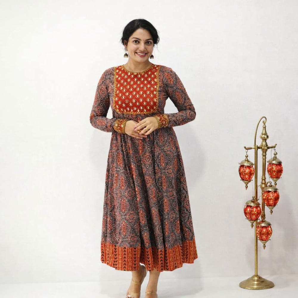 Ajrakh Anarkali
