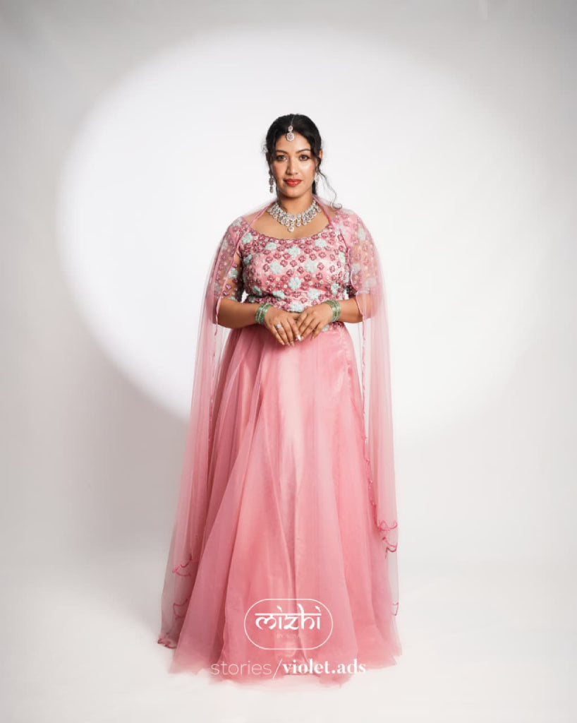 Bridal reception lehenga - Mizhiboutique