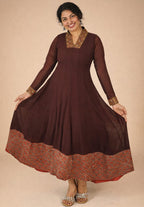 Georget panneled anarkali - Mizhiboutique