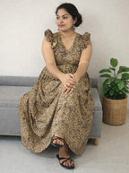 Kalamkari Frock - Mizhiboutique