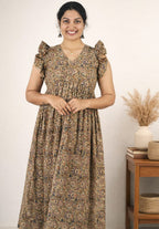 Kalamkari Frock - Mizhiboutique