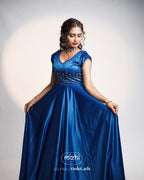 Satin gown - Mizhiboutique