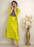 Slub Silk cord set - Mizhiboutique