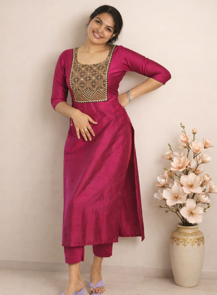 Slub Silk cord set - Mizhiboutique