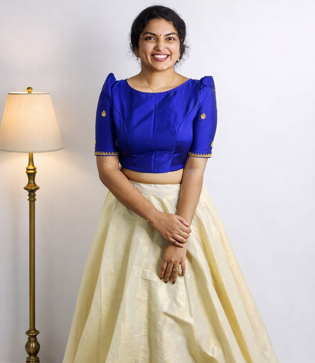 Traditional tissue skirt and top - Mizhiboutique