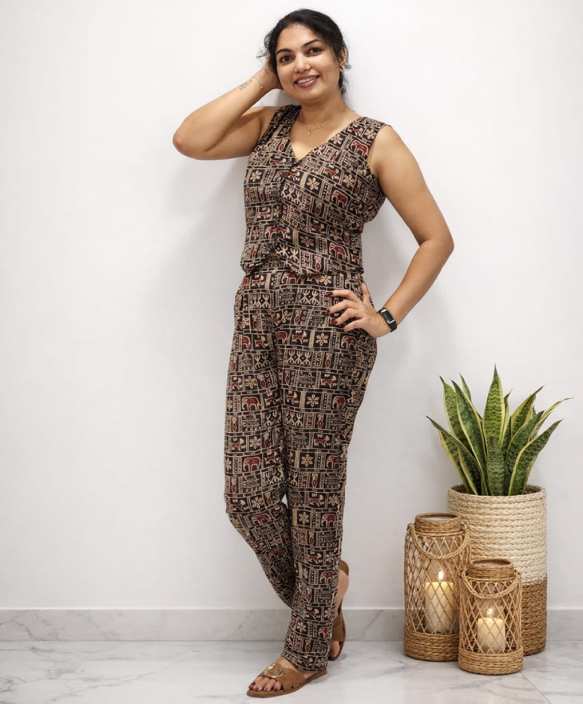 Ajrakh Co-Ord Set - Mizhiboutique