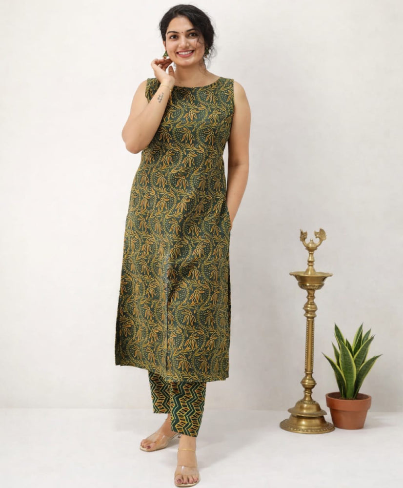 Ajrakh Co-Ord Set - Mizhiboutique