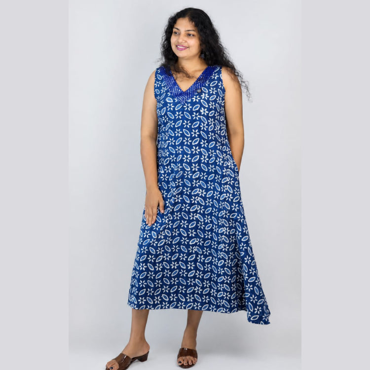 Mirror work aline dress kurti