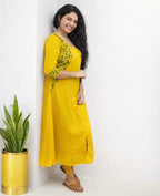 Ajrakh patched aline top