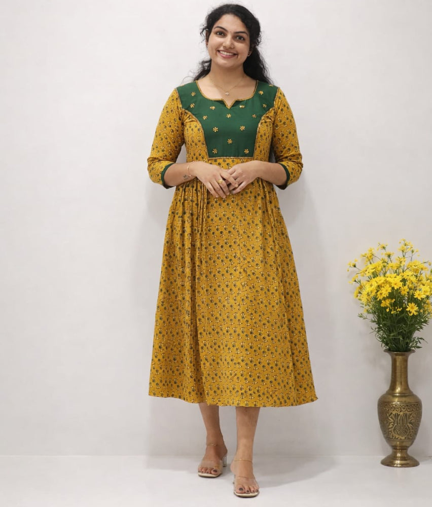 Ajrakh cotton aline kurtis