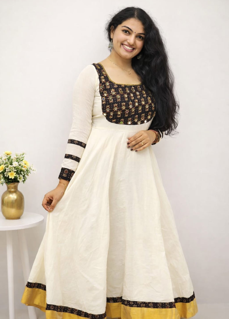 Traditional umbrella flaired anarkali