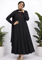 Panelled Anarkali in georgette fabric - Mizhiboutique