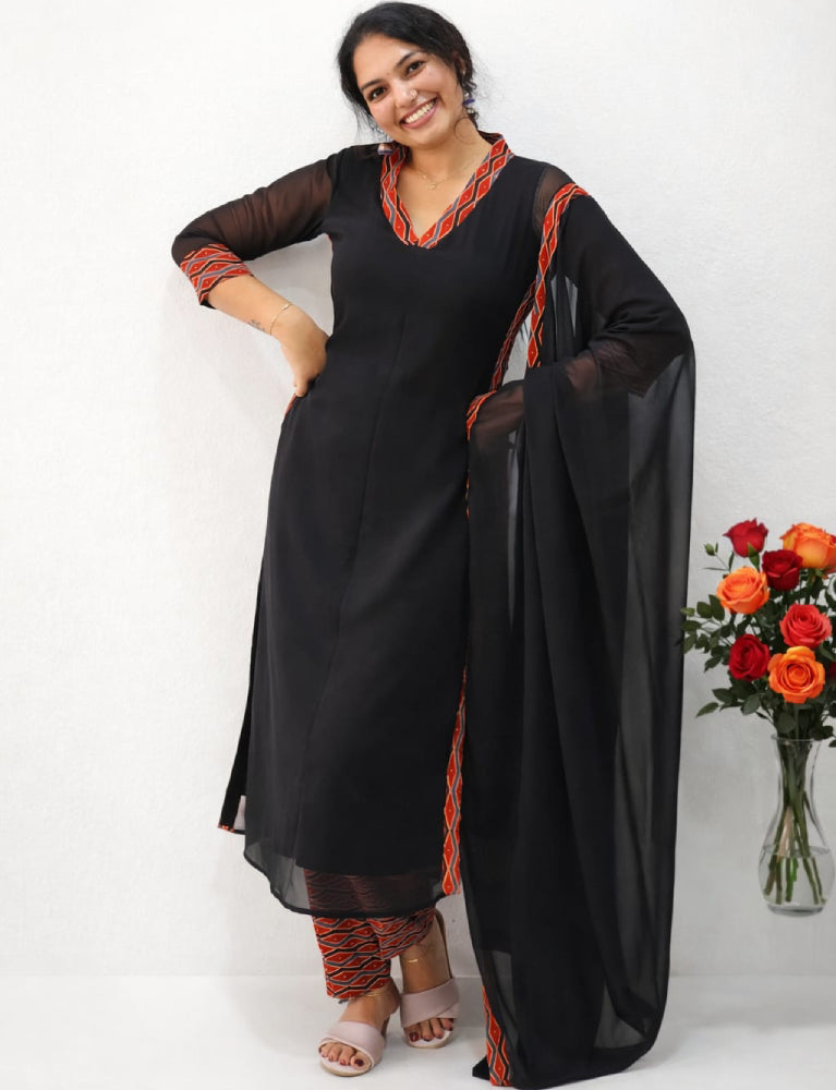 3-Piece Salwar Set with Dupatta - Mizhiboutique