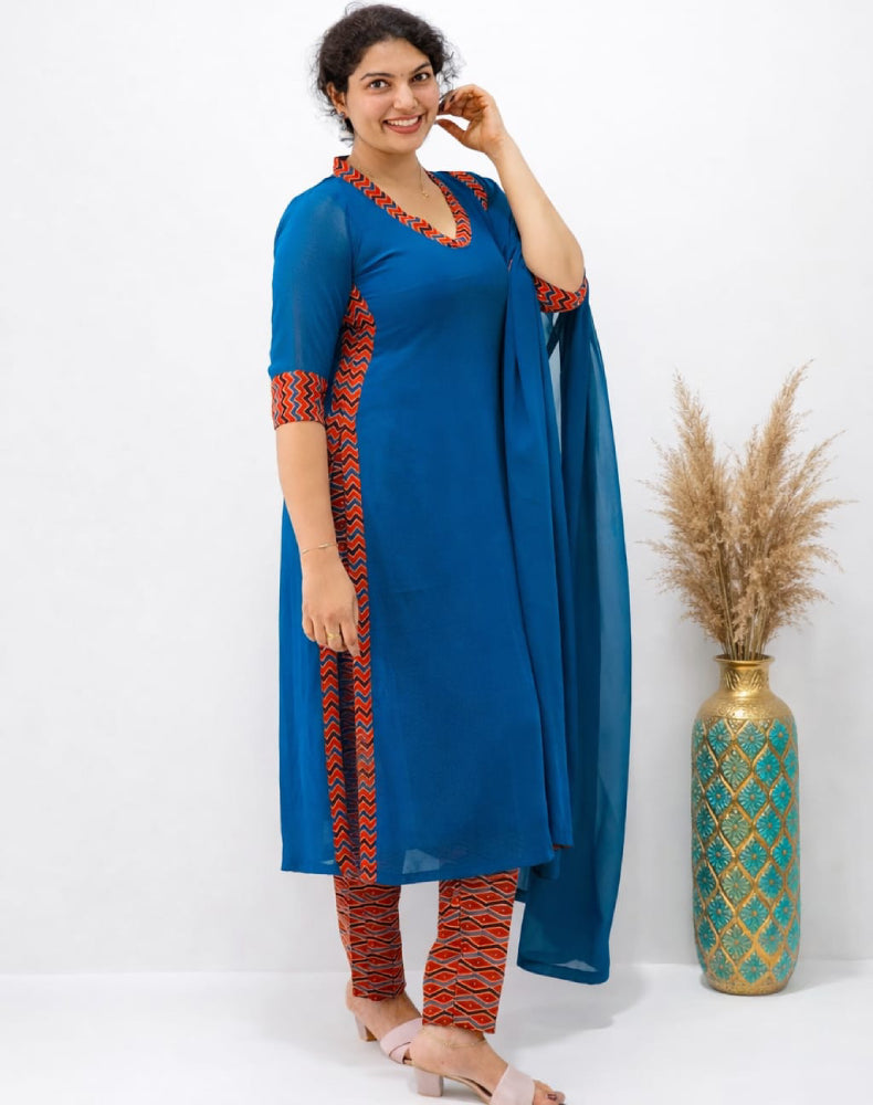 3-Piece Salwar Set with Dupatta - Mizhiboutique