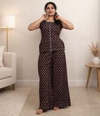 Ajrakh Cotton Co-ord Set - Mizhiboutique