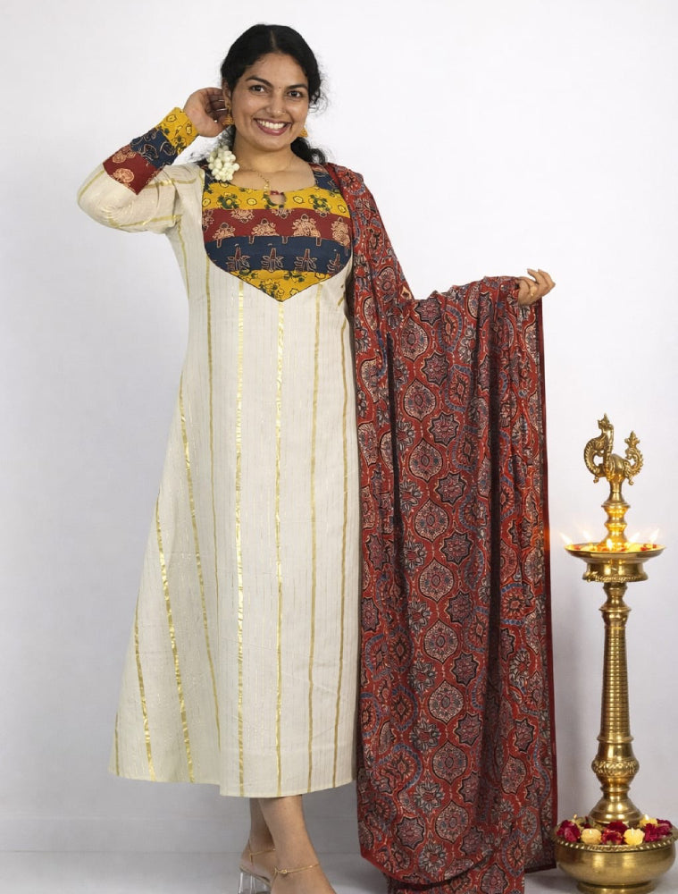 Cotton Lurex Traditional Top
