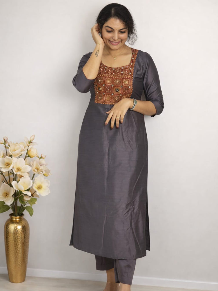 Slub Silk cord set - Mizhiboutique