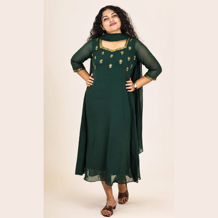 A-Line Top with Dupatta