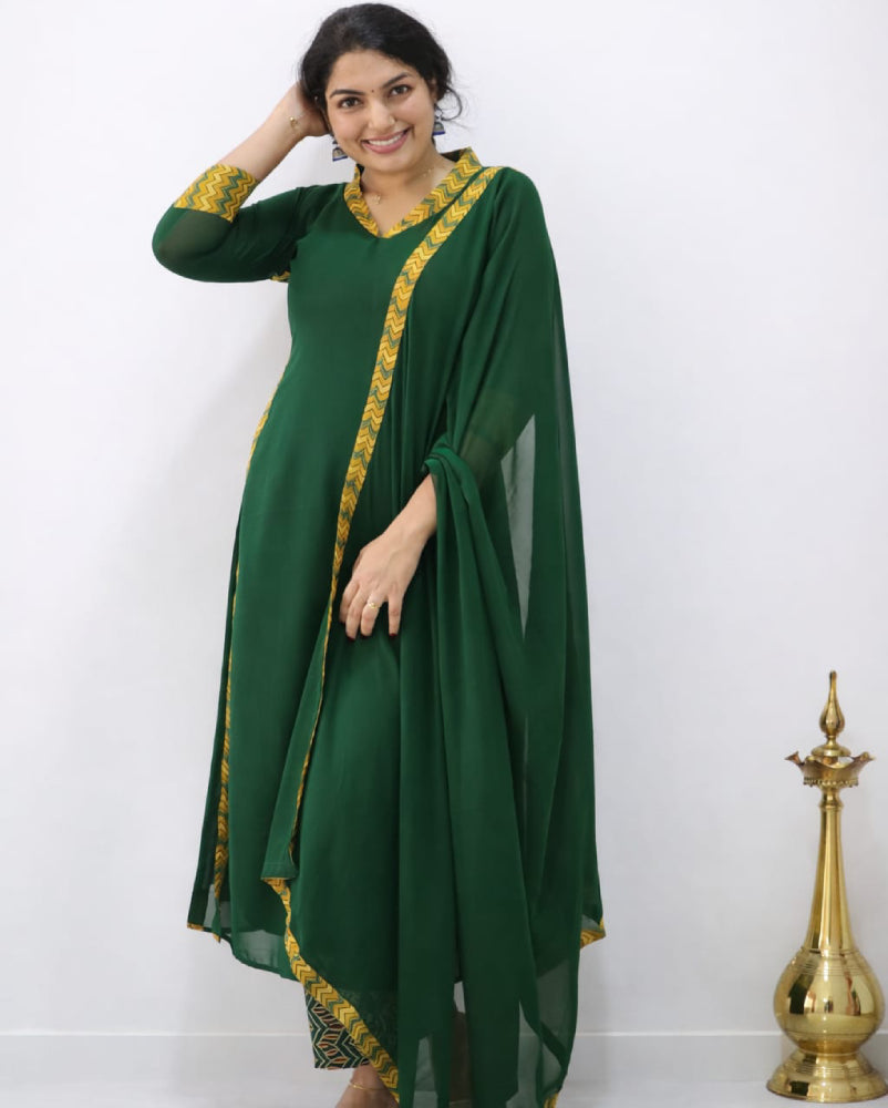 3-Piece Salwar Set with Dupatta - Mizhiboutique