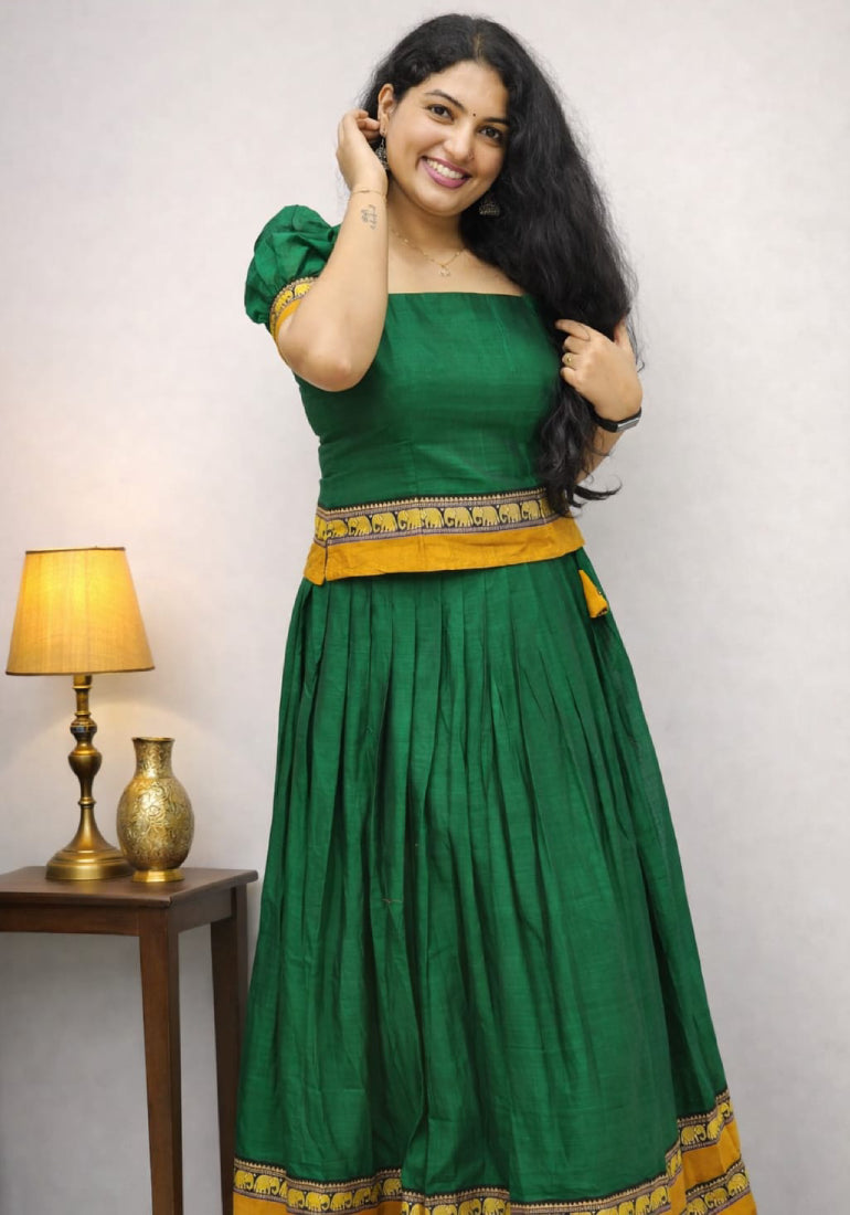 Narayan patt skirt and top - Mizhiboutique