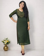 Velvet organza handworked top - Mizhiboutique