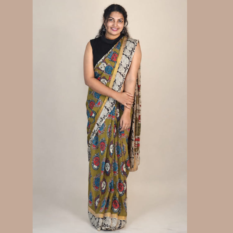 Kalmkari Nellore silk saree
