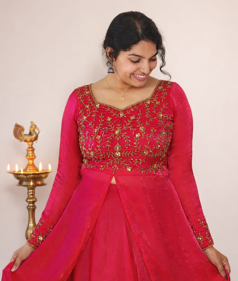 Party wear lehenga set - Mizhiboutique