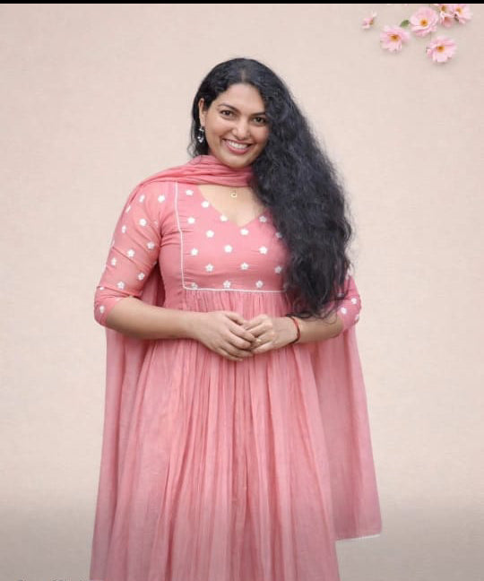 Mul chanderi two piece set - Mizhiboutique