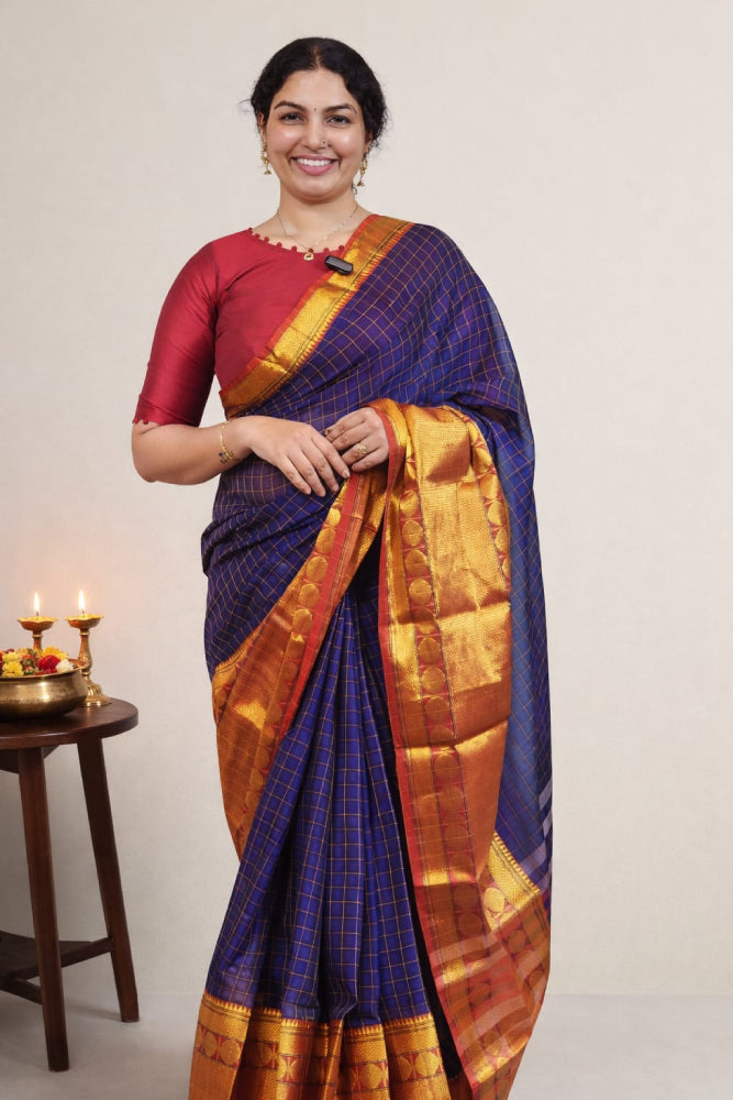 Silk boarder Narayan patt saree