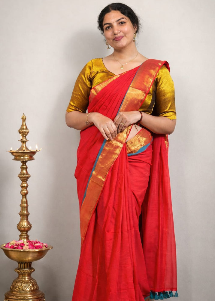 Mulcotton saree