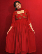 Georget pleeted dress - Mizhiboutique