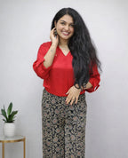 Modal silk shirt and pant set - Mizhiboutique