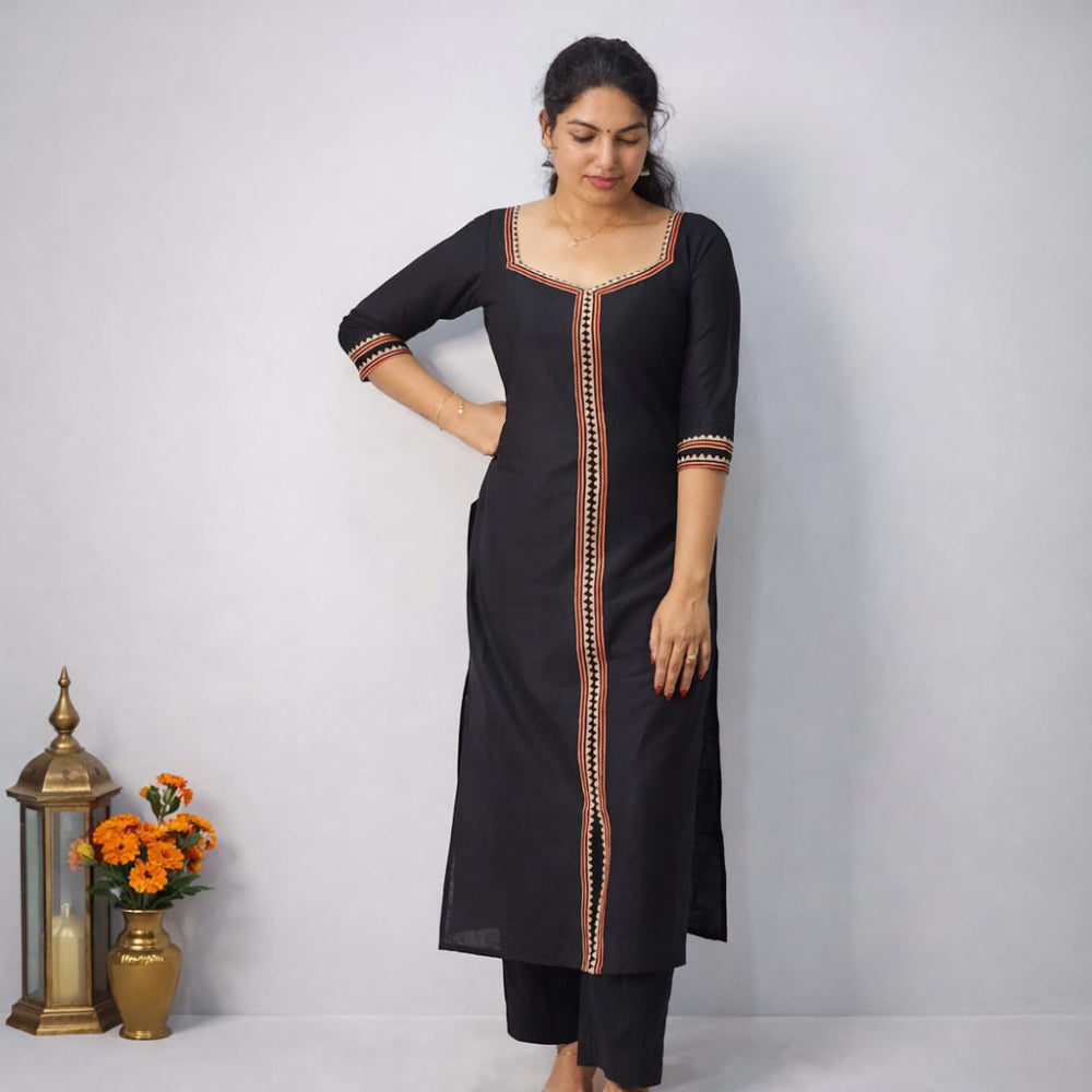 Slub silk cord set - Mizhiboutique