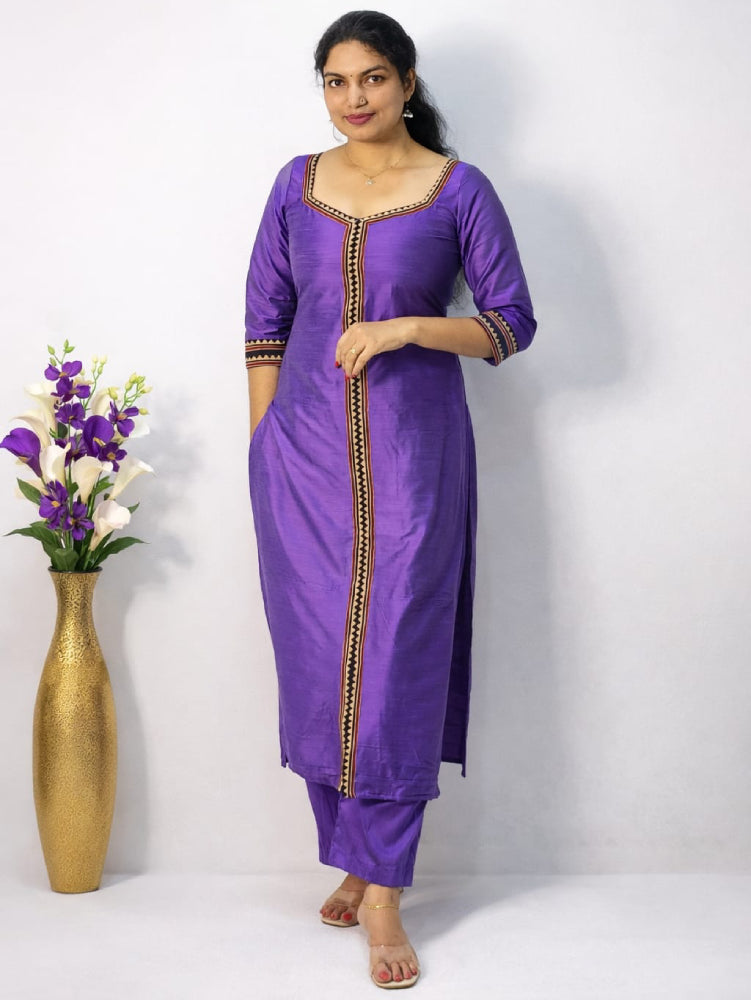 Slub silk cord set - Mizhiboutique