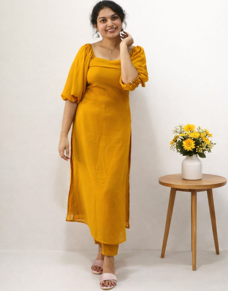 Georgette Western-Style Co-Ord Set - Mizhiboutique